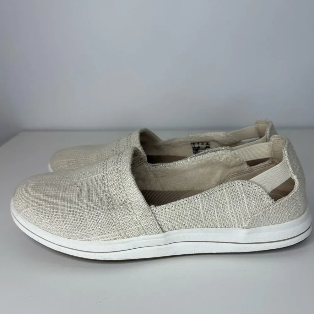 Clarks Cloudsteppers Breeze Step II Cream Natural Interest Women's Size 7 Wide